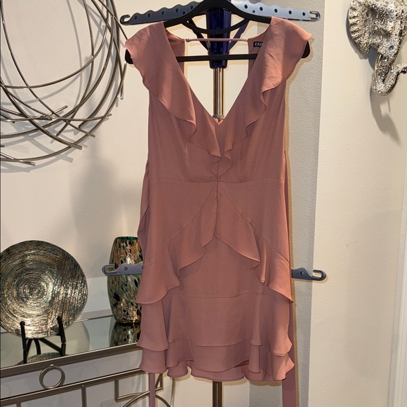 Express Blush Ruffle Dress - Picture 1 of 4